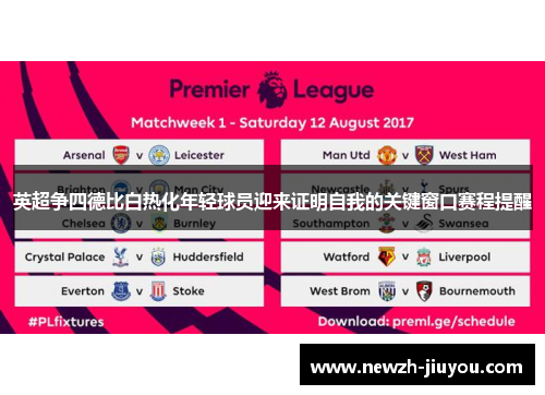 英超争四德比白热化年轻球员迎来证明自我的关键窗口赛程提醒